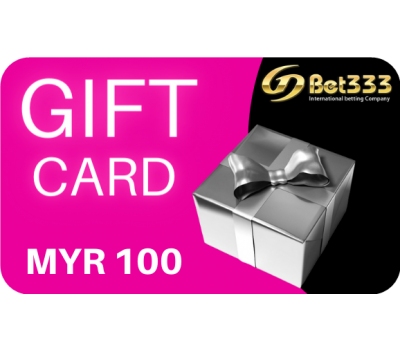 GDBET333 Gift Card MYR 100  (MY ONLY)